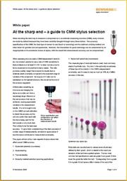 White paper:  White paper:  At the sharp end - a guide to stylus selection