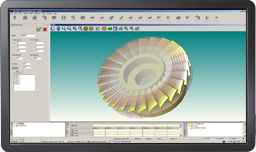 Zrzut ekranu przedstawiający segment kołowy w oprogramowaniu MODUS