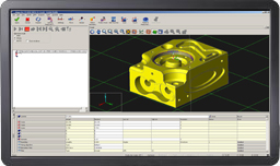 Zrzut ekranu przedstawiający model systemu CAD w oprogramowaniu MODUS