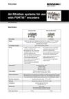 Data sheet:  Air filtration systems for use  with FORTiS™ encoders